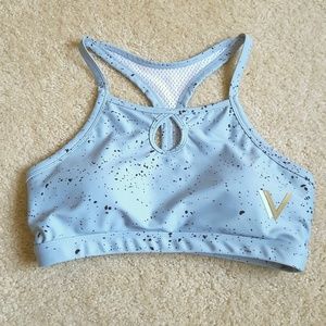 Vull Light Blue Speckled Sports Bra